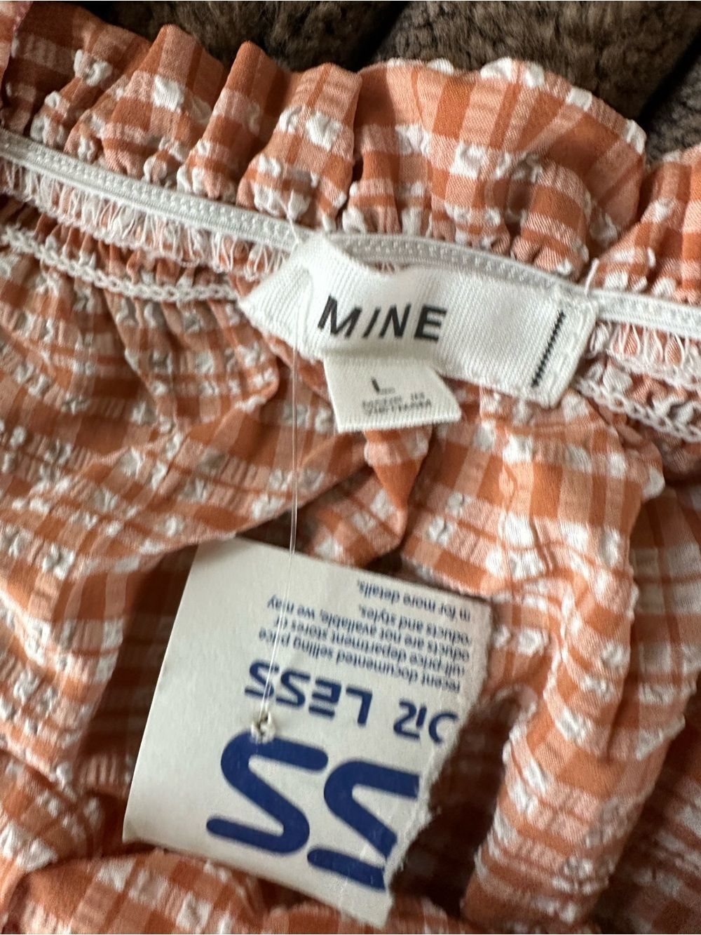 🎉5 for $45🎉 Mine top blouse shirt size L - Picture 6 of 7